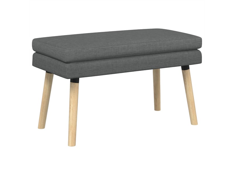  Banc d'entrée, banc à double couche gris foncé 80x40x47 cm tissu  - Conforama A
