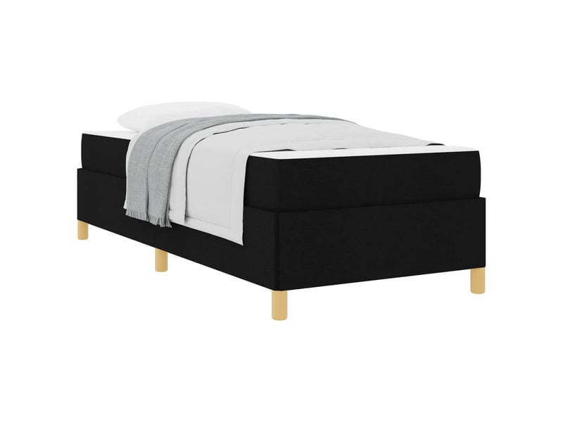  Lit simple- lit adulte -  cadre de lit noir 90 x 200 cm tissu  - Conforama A