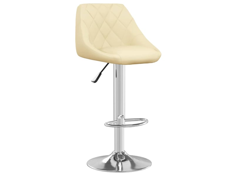  Lot de 2 tabouret de bar, chaise de bar crème similicuir shl89097  - Conforama C