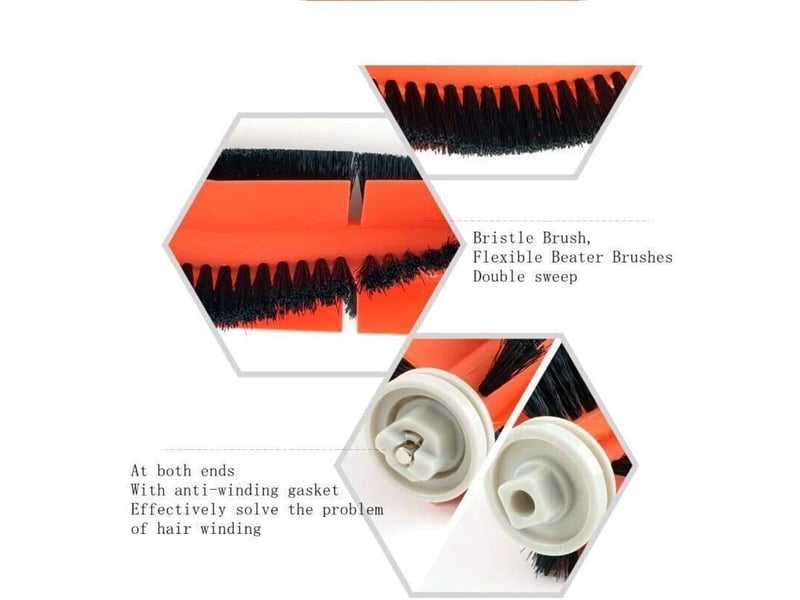  Lot 5 accessoires aspirateur xiaomi roborock s50 s51 s55 s5 s6 brosse filtre  - Conforama C