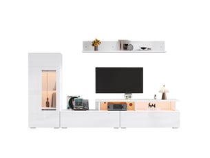 Meuble tv coloris blanc 120 cm MIVRAY   
