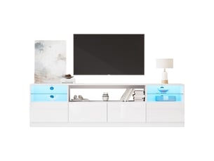 Meuble tv coloris blanc 180 cm   