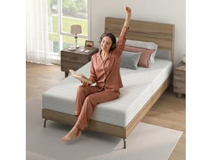 Matelas 160x200 cm MIVRAY    Mousse + mémoire de forme soutien Medium épaisseur 16 cm