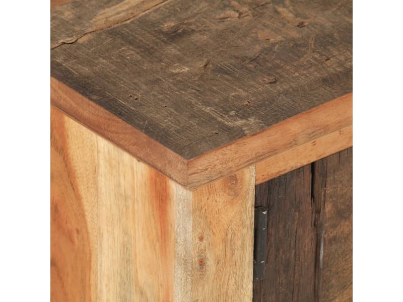  Table basse | table d'appoint salon 90x50x31 cm bois de récupération massif  - Conforama E
