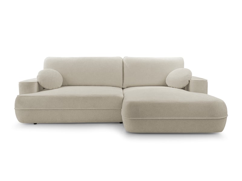  Canapé d’angle avec fonction lit peoni 267 cm beige d Peoni - Conforama A