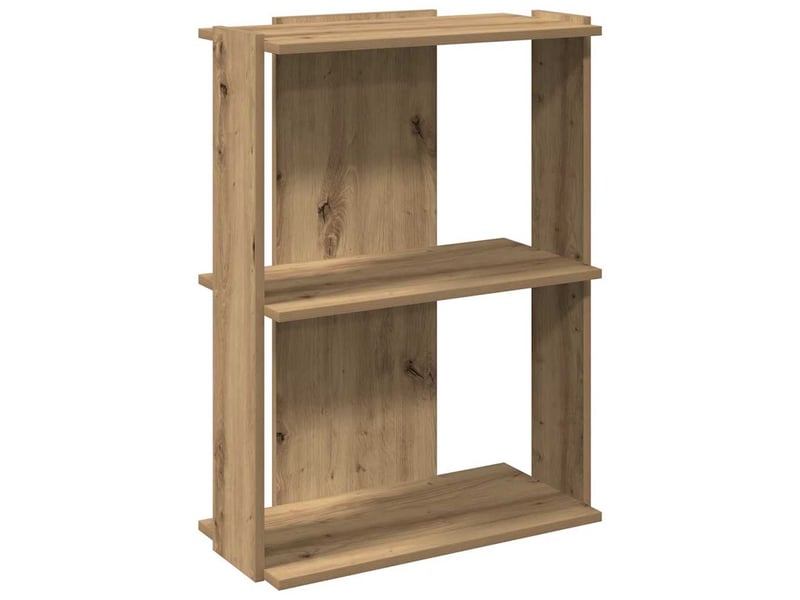  Bibliothèque à 3 niveaux, armoire à livres chêne artisanal 60x30x80 cm  - Conforama A
