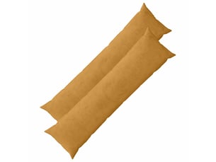 Lot de 2 housses de coussin heerlen jaune 40 x 145 cm cf49446