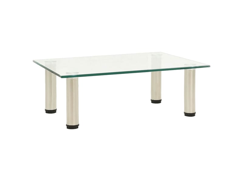  Meuble tv - banc tv - meuble de rangement transparent 40x35x17 cm verre trempé  - Conforama B