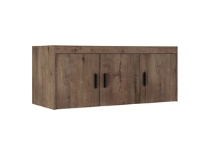 Surmeuble armoire storicos 3 portes chêne lefkas 133x55x53 cm