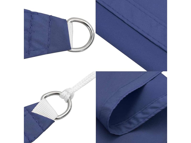  Voile de parasol - voile d'ombrage tissu oxford rectangulaire 3x4,5 m bleu  - Conforama E