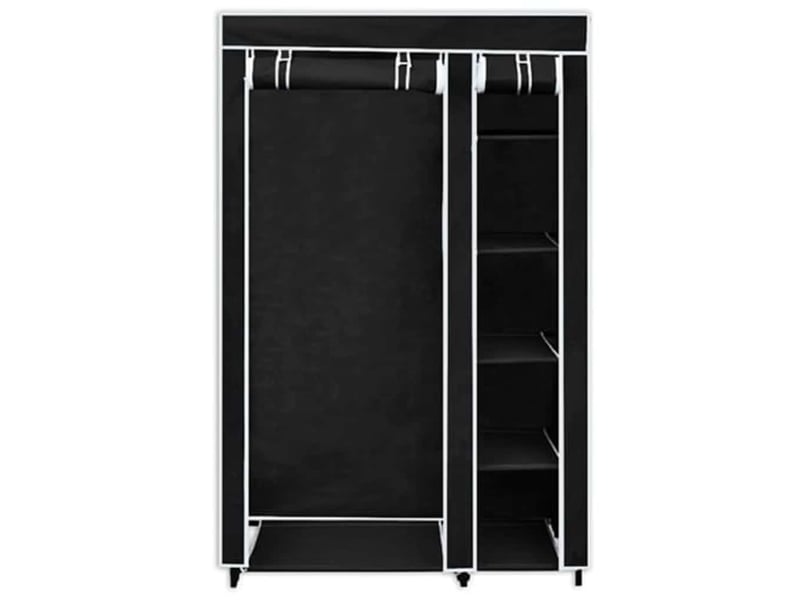  Garde-robe, armoire de rangement pliable noir 110x45x175 cm  - Conforama C