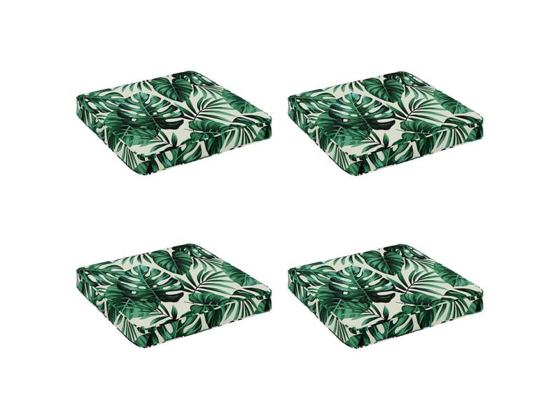  Lot de 4 coussins de siège, coussins d'assise vught 100 % polyester cf60693  - Conforama A