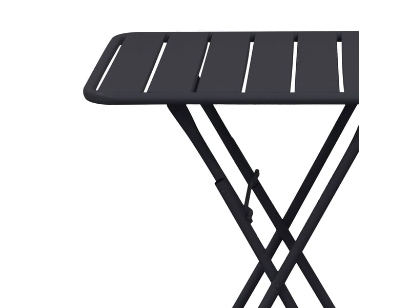  Table de jardin pliable en métal gris - baca  - Conforama C