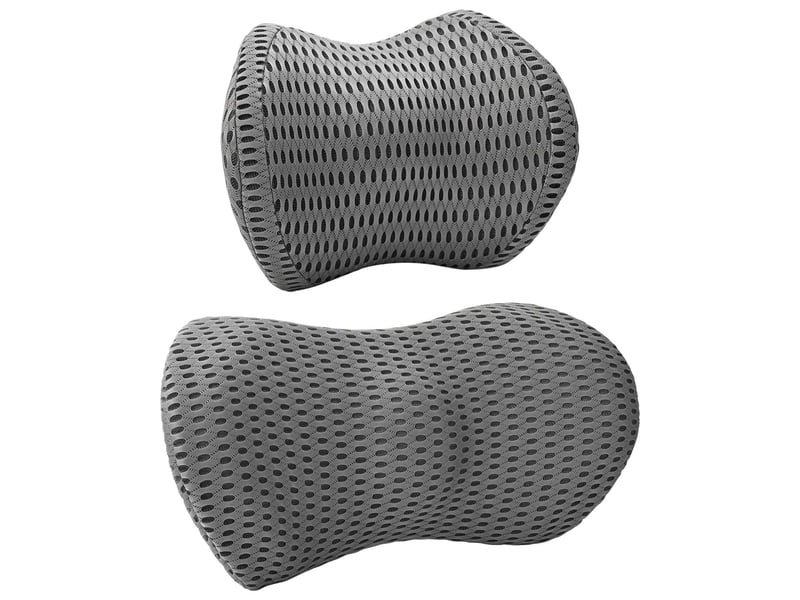 Oreiller, coussin cervical, oreiller, coussin dorsal gris mousse à mémoire de forme cf51359 - Conforama C