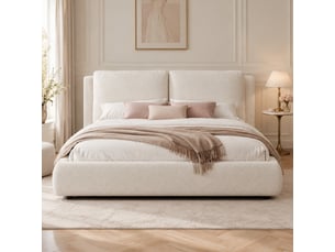 Lit coffre 160x200 cm MAISENTIEL   coloris beige