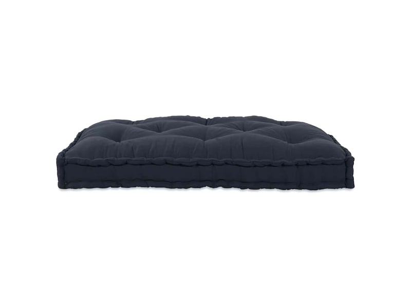  Coussin de canapé sur palette, coussin de chaise anthracite 120 x 80 x 12 cm tissu cf54214  - Conforama D