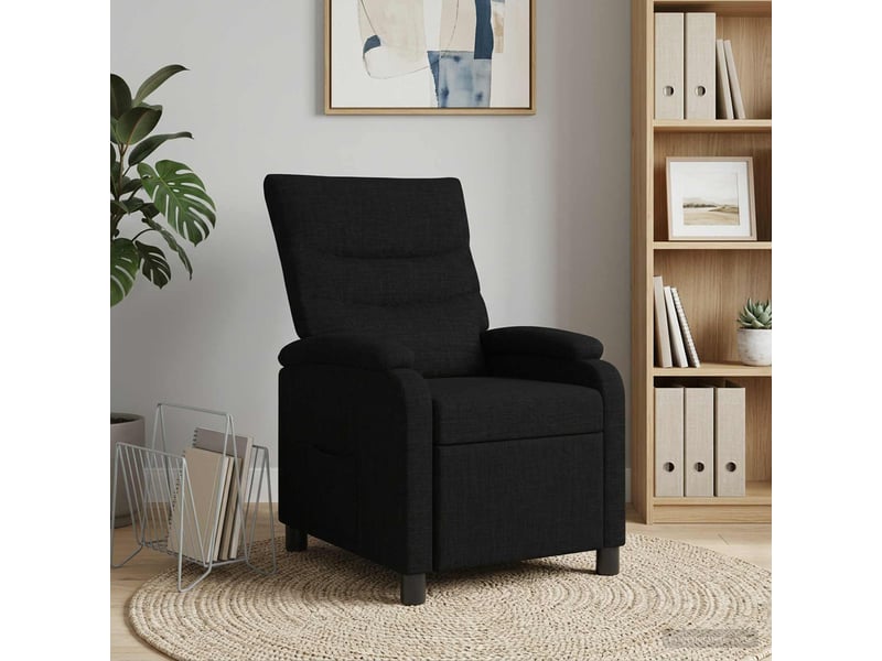  Vidaxl fauteuil inclinable noir tissu  - Conforama B