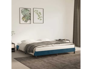 Lit 2 places 160x200 cm coloris bleu