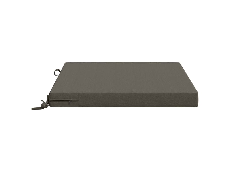  Lot de 4 coussins de siège, coussins d'assise soest 100 % polyester gris cf60426  - Conforama D