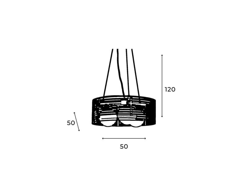  Suspension design moderne avec abat-jour en métal jail  - Conforama E