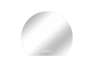 Miroir de salle de bain led rond antibuée à intensité variable
