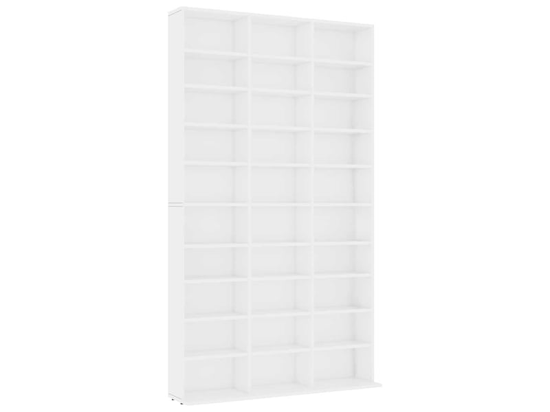  Petite bibliothèque, armoire à cd blanc 102x23x177,5 cm bois d'ingénierie  - Conforama A