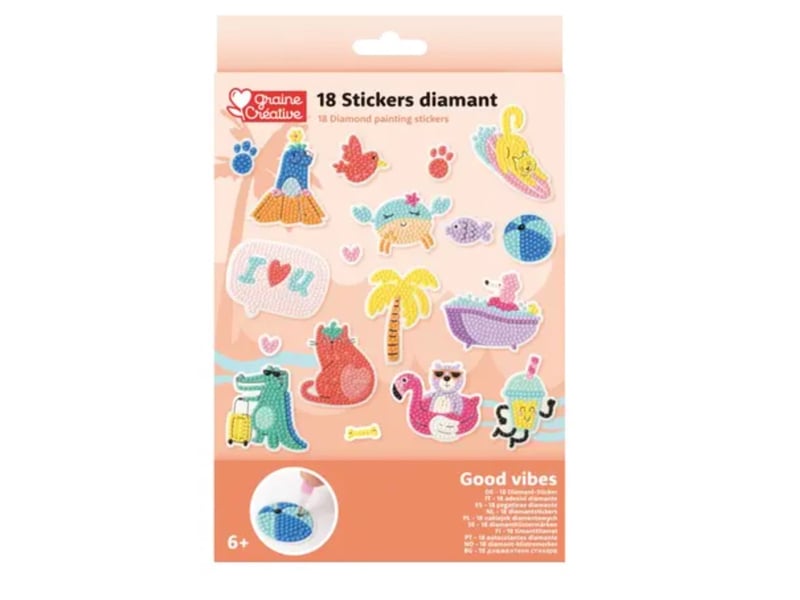  Kit diamant - stickers enfant 18 pcs 750284 - Conforama A