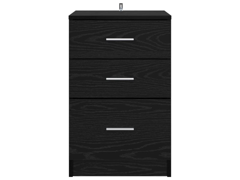  Table de chevet - cabinet de chevet - table de nuit chêne noir 40 x 40 x 63 cm bois d'ingénierie  - Conforama E
