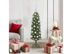 Sapin de noël artificiel, arbre de noël vert 120 cm pvc et acier et plastique shl6430