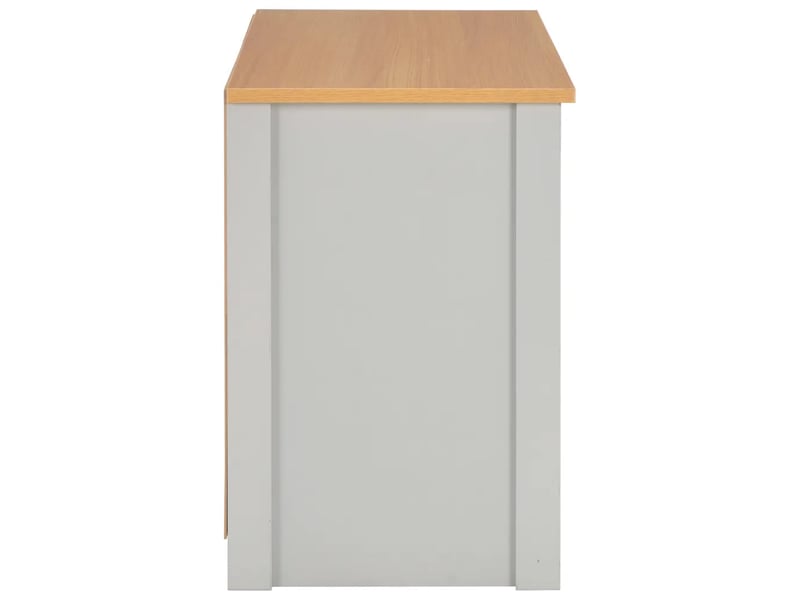  Meuble tv moderne fonctionnel 95 x 39 x 58 cm rangement pratique ambiance cosy en bois mélaminé gris 02_0046453  - Conforama E