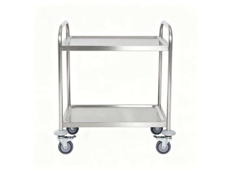 Chariot de cuisine pratique sur roulettes – servante élégante à 2 étages, robuste et mobile - Conforama A