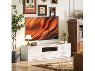 Meuble tv coloris bicolore 160 cm <strong>DESMIU</strong> <strong></strong>