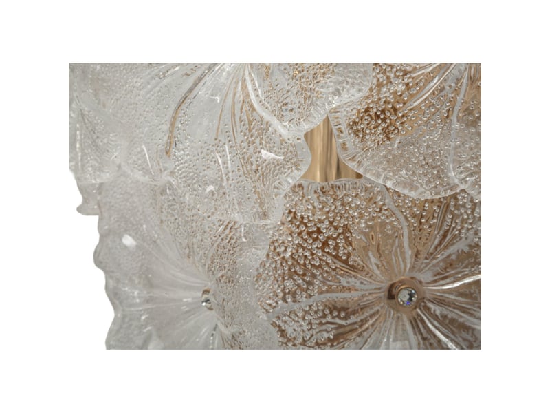 Applique murale en verre ibiscus 33 x 17 x 28 cm  - Conforama E