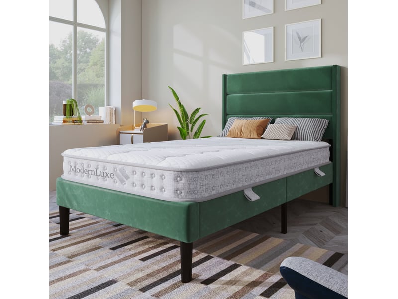 Matelas à ressorts ensachés tcqpz 90 x 190 cm 7 zones h3 15 cm mousse froide blanc - Conforama E