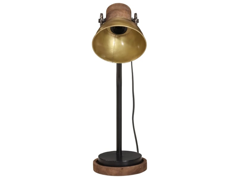  Lampe de bureau 25 w laiton antique 18x18x60 cm e27  - Conforama C