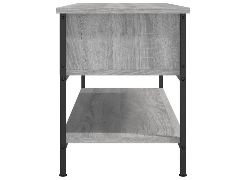  Meuble tv - banc tv - meuble de rangement sonoma gris 100x35x45 cm bois d'ingénierie  - Conforama E