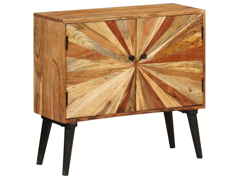 Buffet salon bois de manguier massif 85x30x75 cm shl77982  - Conforama B