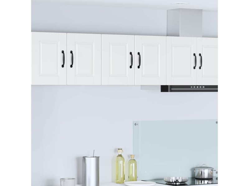  Meuble mural de cuisine | armoire de cuisine 2 pcs blanc bois d'ingénierie shl5663  - Conforama B