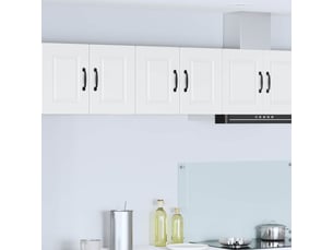 Meuble mural de cuisine | armoire de cuisine 2 pcs blanc bois d'ingénierie shl5663