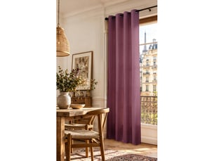 Rideau à œillets 140 x 240 cm victoria fils teints jacquard