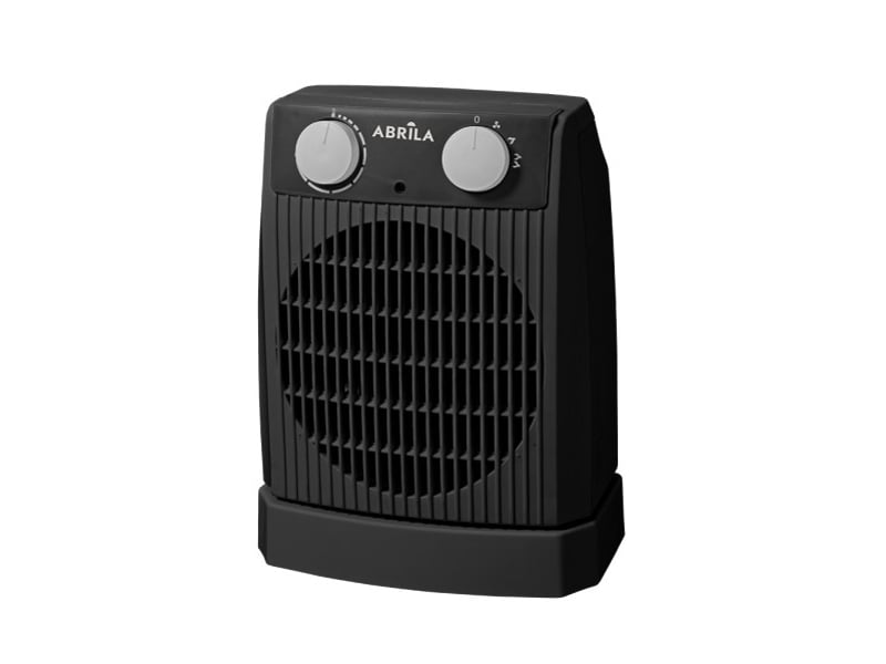 Chauffage soufflant oscillant ABRILA Nairobi 2000 W gris et noir, 2 puissances, thermostat réglable et sécurité anti-basculement 229822028 - Conforama A