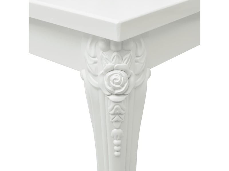  Table basse - table de salon - table à thé blanc brillant 100x50x42 cm bois d'ingénierie  - Conforama D