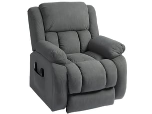 Fauteuil releveur électrique massant chauffant inclinable repose-pieds tissu anthracite