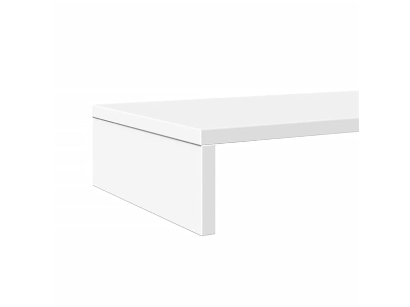  Support de moniteur table meuble bureau 100 x 27 x 10 cm bois d'ingénierie blanc 02_0044831  - Conforama E
