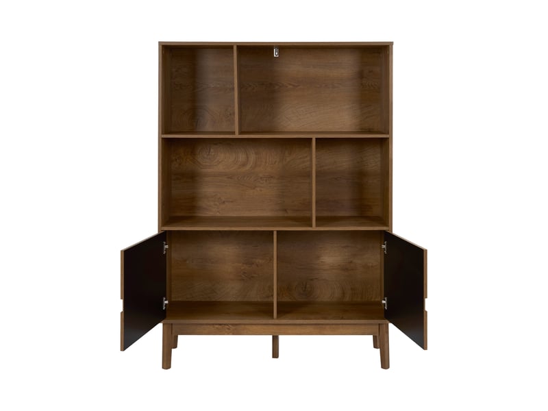 Bibliotheque - home deco factory - forest - marron et noir  - Conforama C