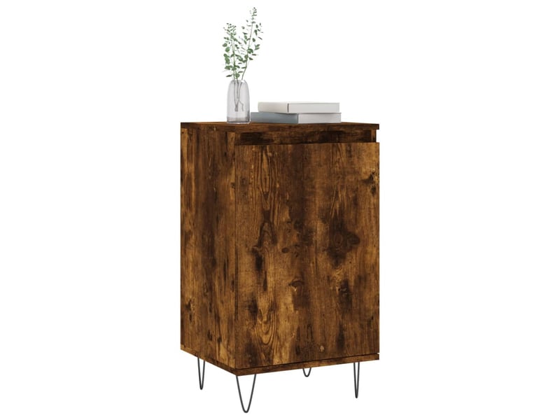  Buffet - bahut - meuble de rangement chêne fumé 40x35x70 cm bois d'ingénierie  - Conforama C