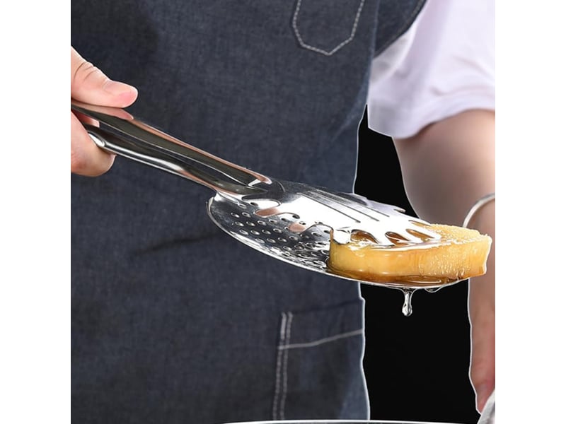  Pince inox cuisine 12.20in multifonctionnelle à drainage d'huile pour barbecue friture cuisson maison restaurant ergonomique No Commercial reference - Conforama D