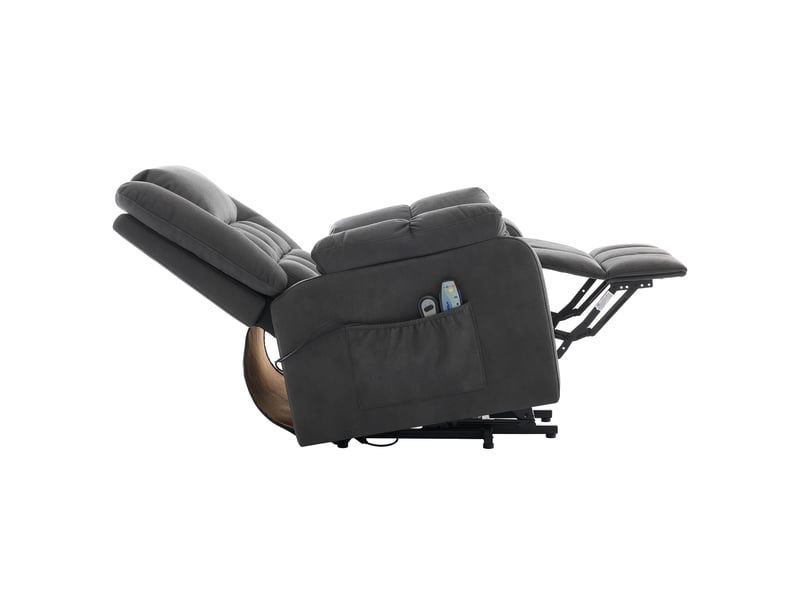 Fauteuil tv électrique, fauteuil releveur massant chauffant pour seniors, gris, repose-pieds, usb - Conforama E