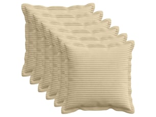Lot de 6 housses de coussin houten gris vert clair 35 x 35 cm cf49829