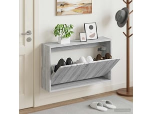 Meuble à chaussures 3 paire(s)  <strong></strong>  <strong></strong> coloris gris